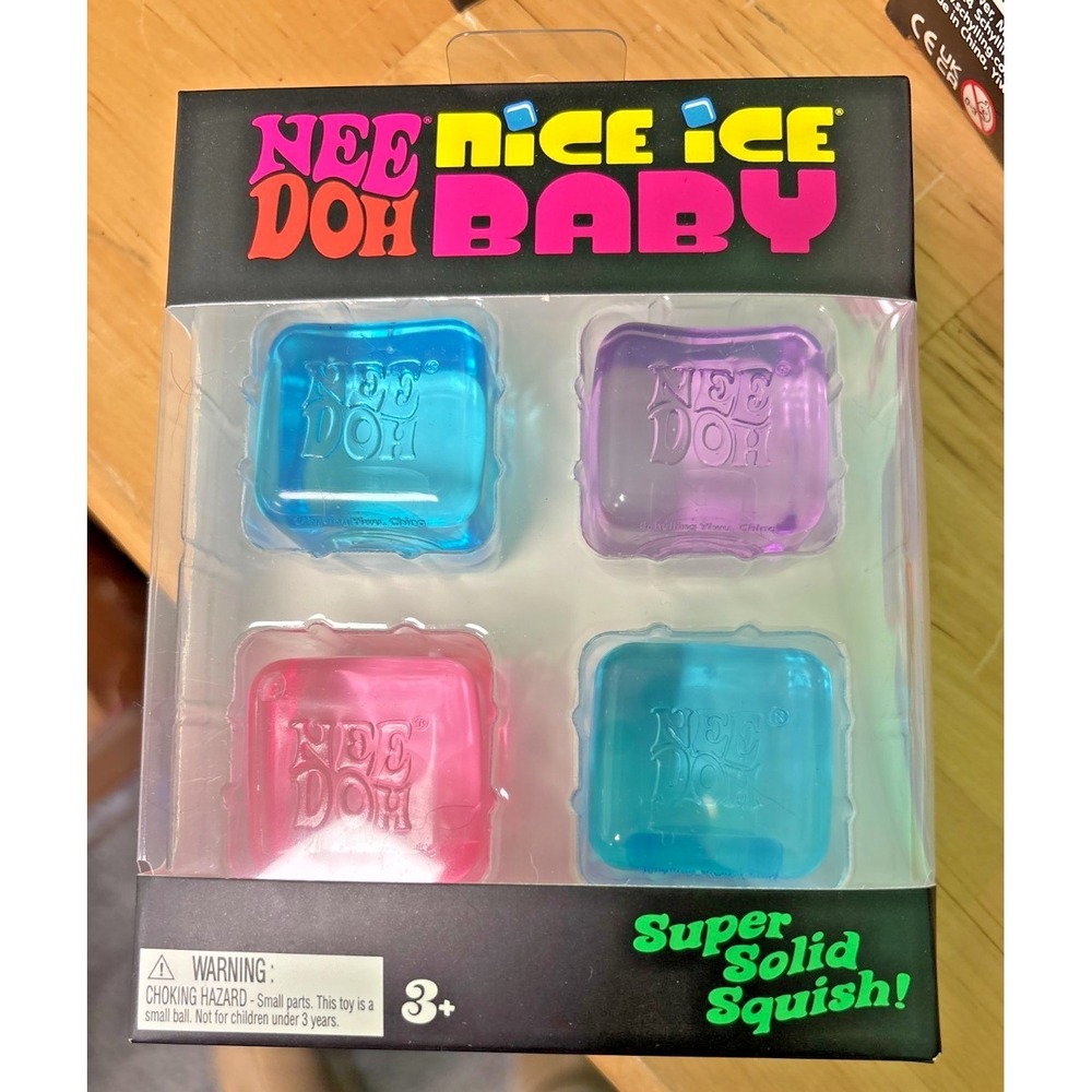 NeeDoh Nice Ice Baby Teenie Multipack 4 Pack Sensory Stress Toy Schylling NWT - Picture 2 of 2